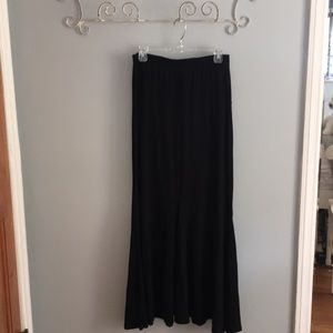 Black Stretch Maxi Skirt.